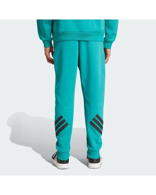 Adidas Blue Future Icons 3-Stripes Tracksuit Bottoms for men
