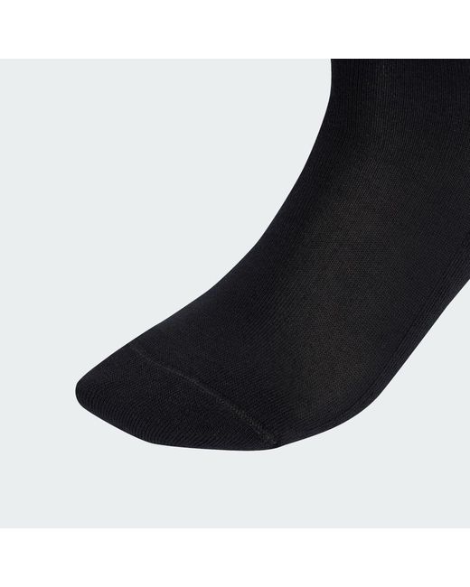 Adidas Black Trefoil Cushion Crew Socks 6 Pairs