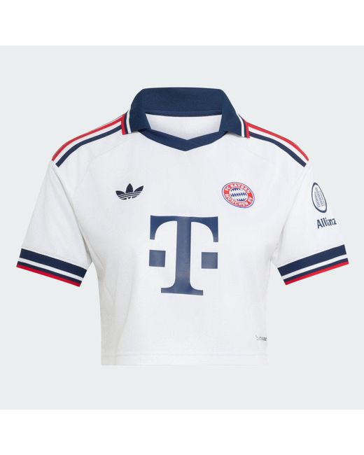 Adidas Blue Fc Bayern 26/27 Away Cropped Jersey