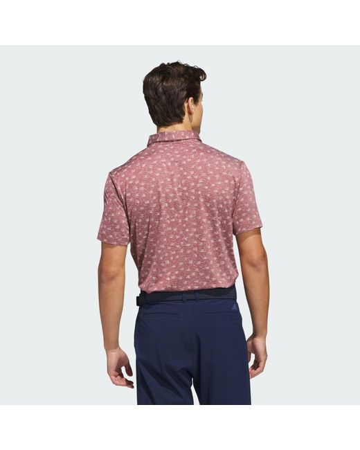 Adidas Red Ultimate365 Novelty Polo Shirt for men