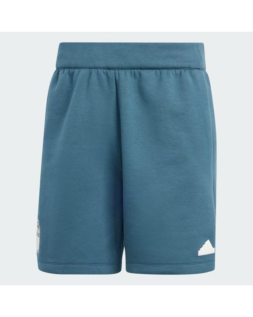 Adidas Blue Italy Travel Shorts for men