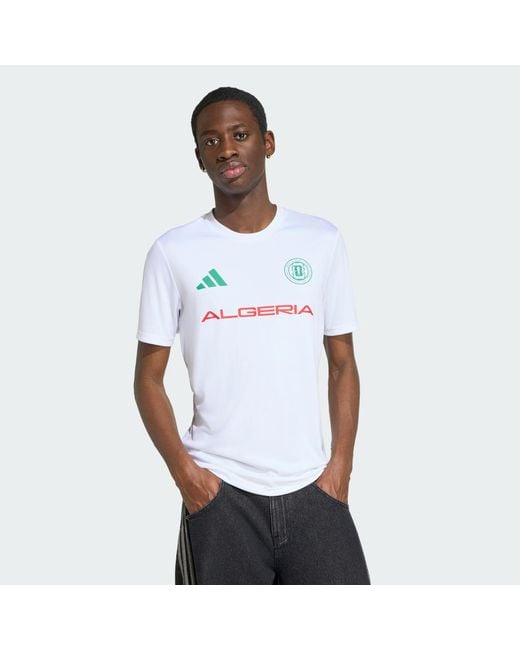 Adidas White Fifa World Cup 26 Algeria Jersey for men