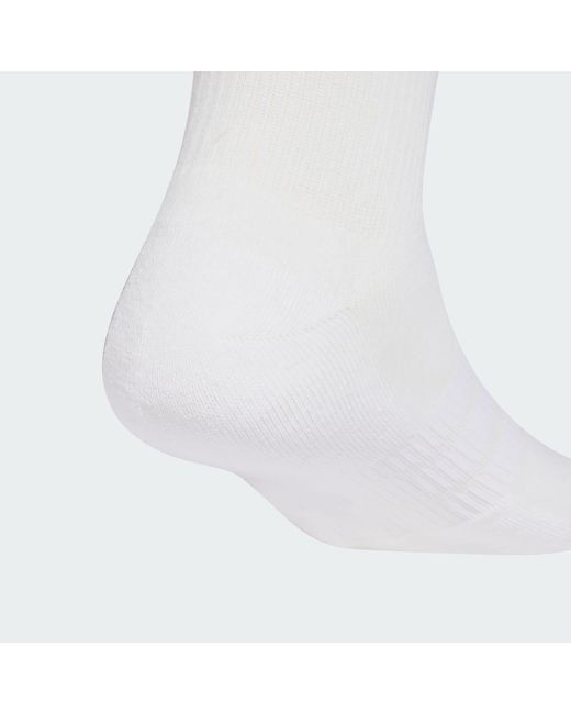 Adidas White Essentials Cushioned Crew Sock 10Pp