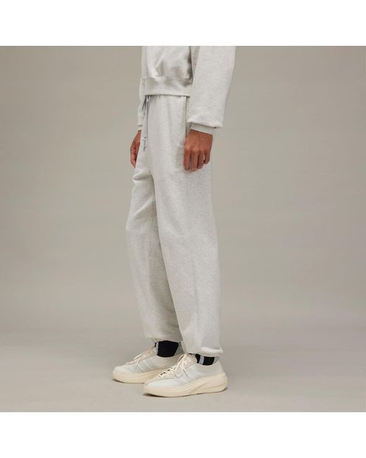 Adidas Gray Y-3 Brushed Terry Track Joggers