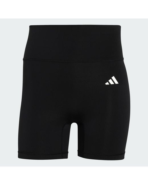 Adidas Blue Optime Essentials Workout Short Leggings