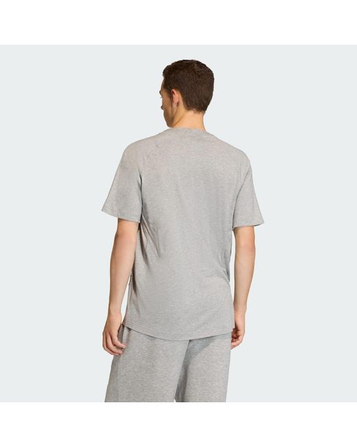 Adidas Gray Cutline Regular T-Shirt for men