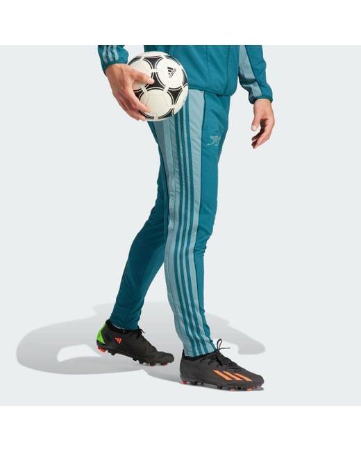 Adidas Blue Arsenal Anthem Pants for men