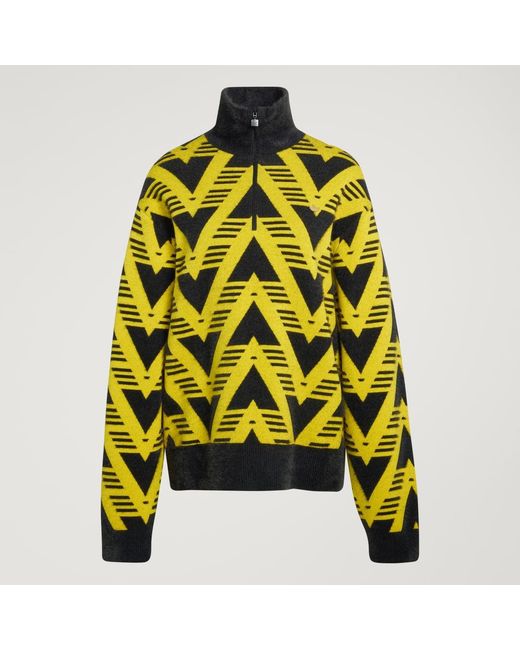 Adidas Green Knitted Half-Zip Sweater