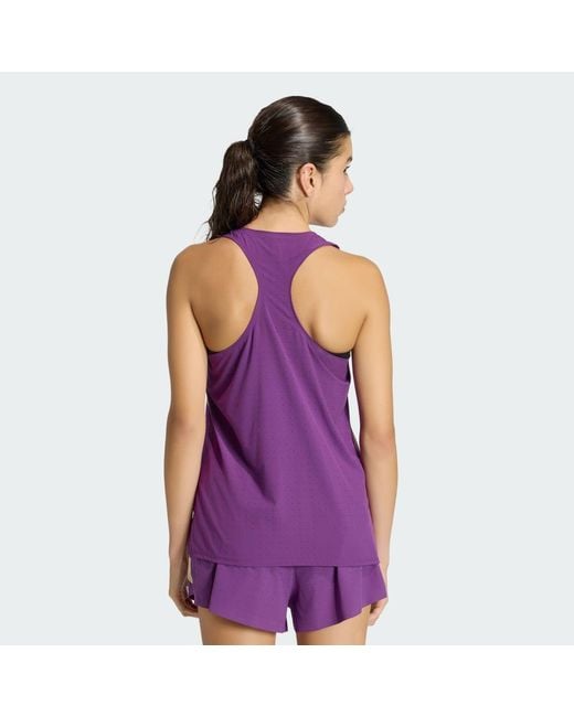 Adidas Purple Adizero Road To Records Singlet
