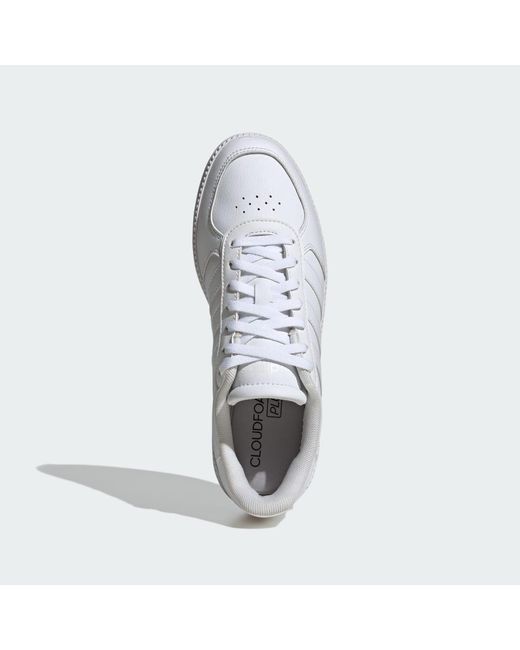 Adidas White Breaknet Low-Top Trainers