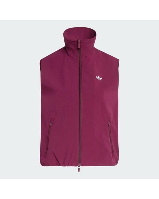 Adidas Purple Adilenium 5.0 Sleeveless Track Top