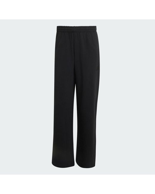 Adidas Black Kit Small Logo Wide Joggers for men