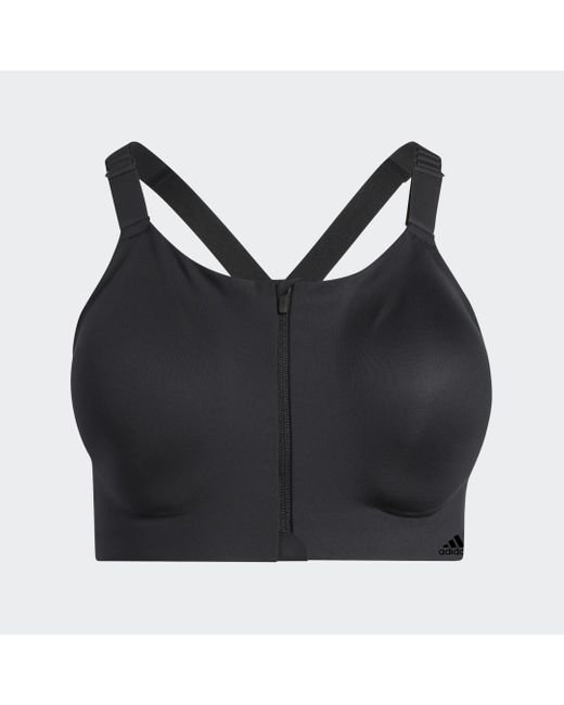 Adidas Black Tlrd Impact Luxe Training High-support Bra (plus Size)