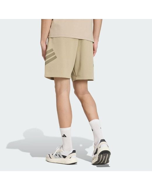 Adidas Natural Future Icons 3-Stripes Shorts for men