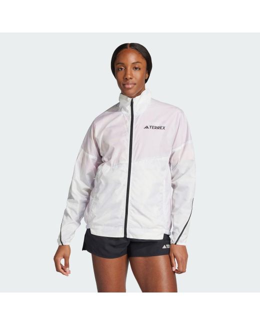Cortavientos Terrex Multi Printed Adidas de color White