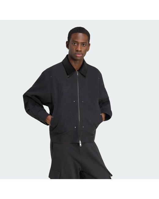 Adidas Black Premium Essentials Bomber Jacket for men