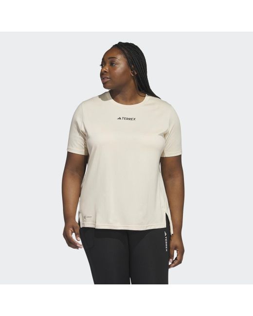 T-shirt Terrex Multi (Curvy) di Adidas in Natural