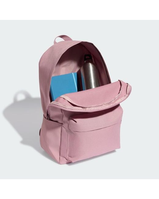 Adidas Pink Classic 3 Bar Logo Backpack