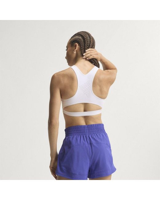 Adidas White Tech Intensity Workout Medium Support Bra