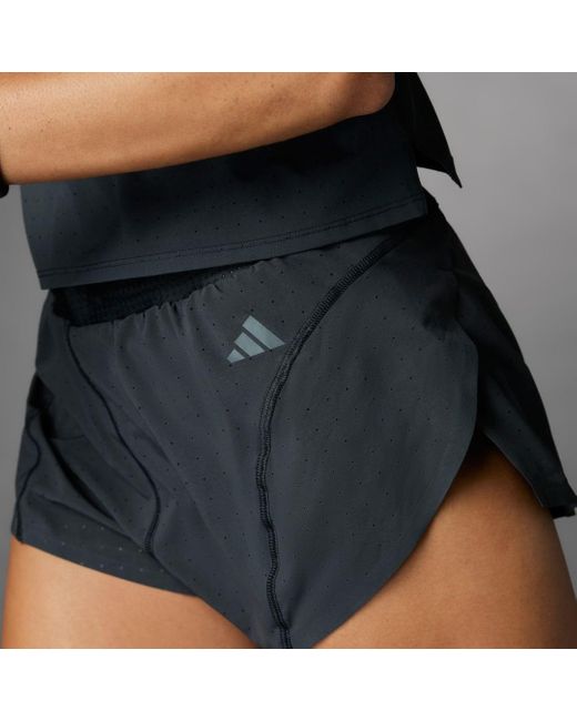 Adidas Black Adizero Running Split Shorts