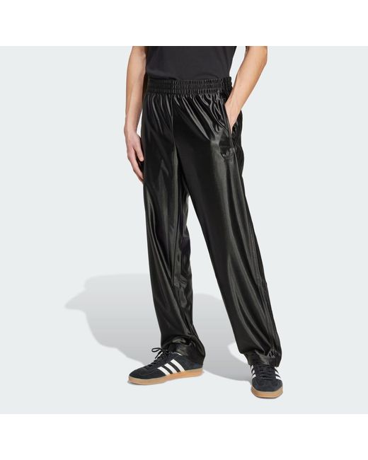 Adidas Originals Black Firebird Adicolor Metallic Track Pants for men