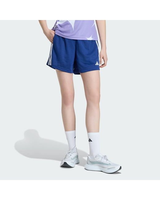 Adidas Blue Stadium Mesh Shorts