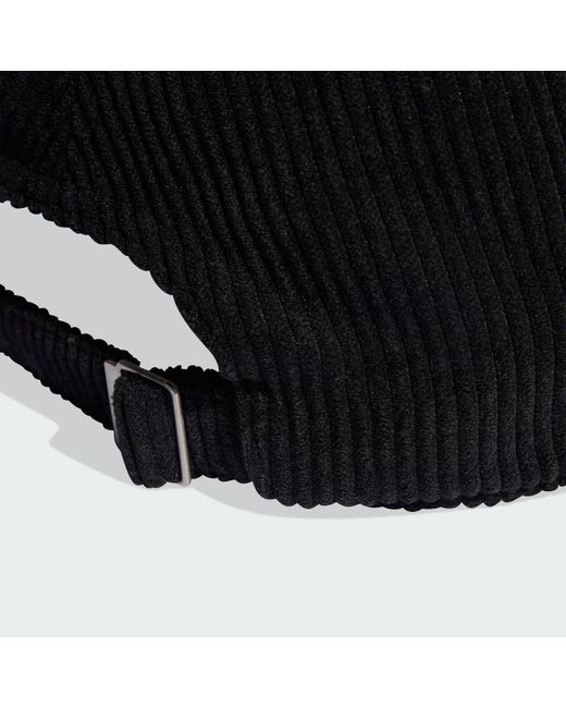 Adidas Black Corduroy Baseball Cap