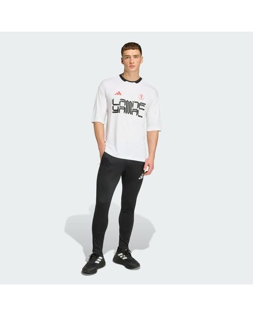 Adidas White Football Lamine Yamal Training Tee Kd6432 for men