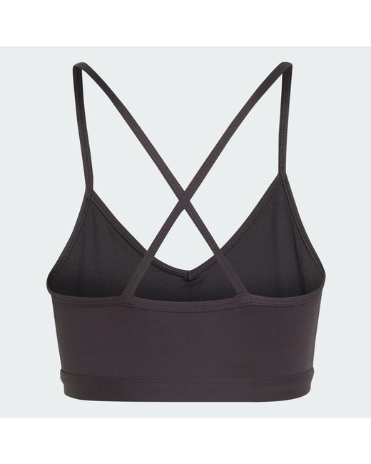 Adidas Black Aeroct Ls Bra