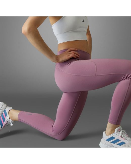 Adidas Purple Dailyrun 7/8 Leggings