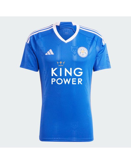 Adidas Blue Leicester City Fc 23/24 Home Jersey for men