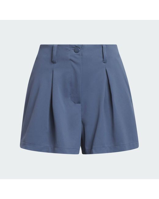 Short Go-To Pleated di Adidas in Blue