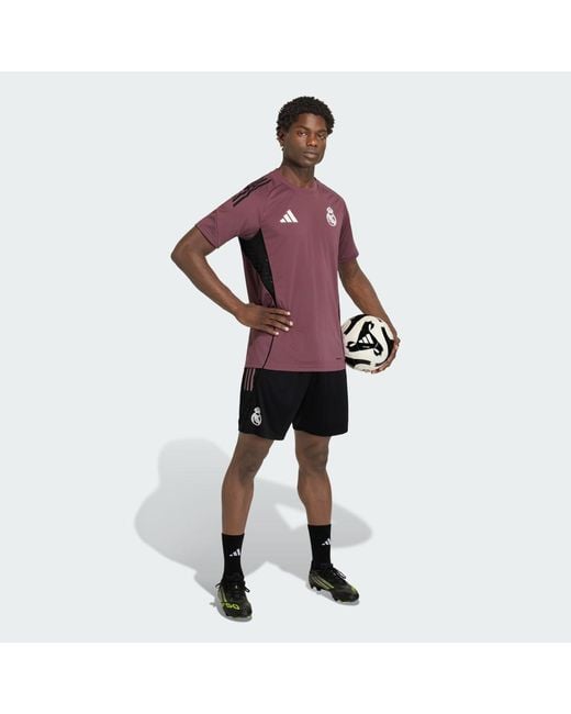Adidas Purple Football Real Madrid Tiro 25 Competition Training Jersey Jz9009 for men