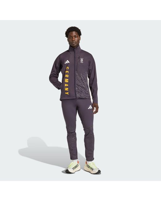 Adidas Purple Germany Xploric Crosscountry-Ski Softshell Joggers for men