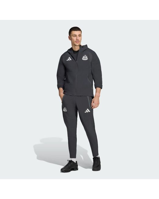 Adidas Black Newcastle United Fc Tiro Travel Tracksuit Bottoms for men