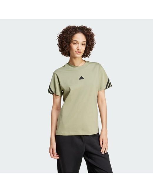 Adidas Green Future Icons 3-Stripes T-Shirt