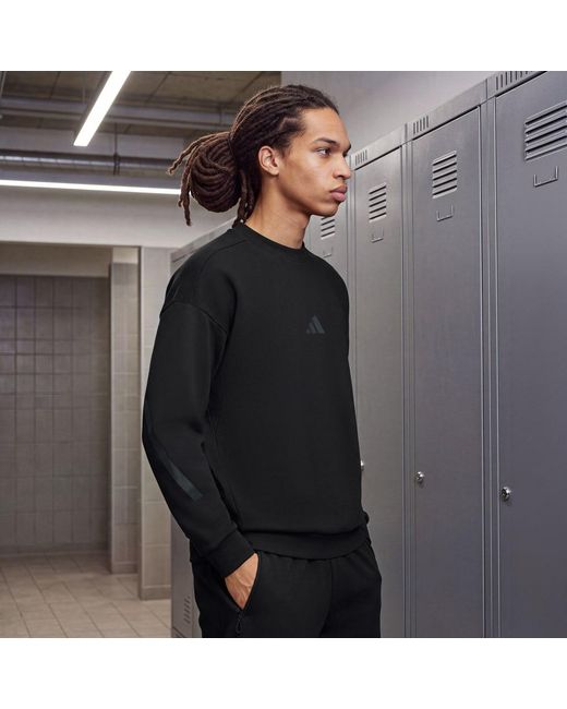 Adidas Black Z.N.E. Sweatshirt for men