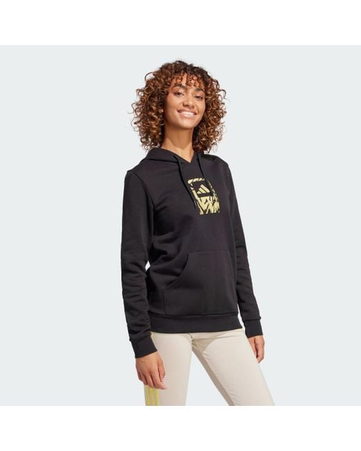 Adidas Black Tech Metallic Graphic Hoodie