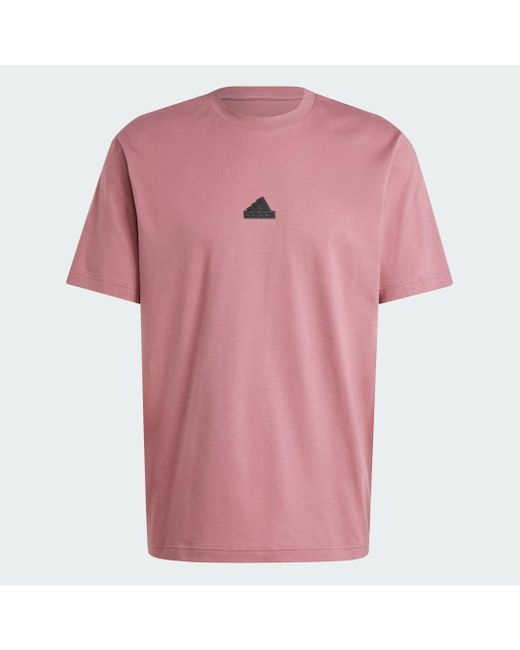 Adidas Pink City Escape Graphic T-Shirt for men