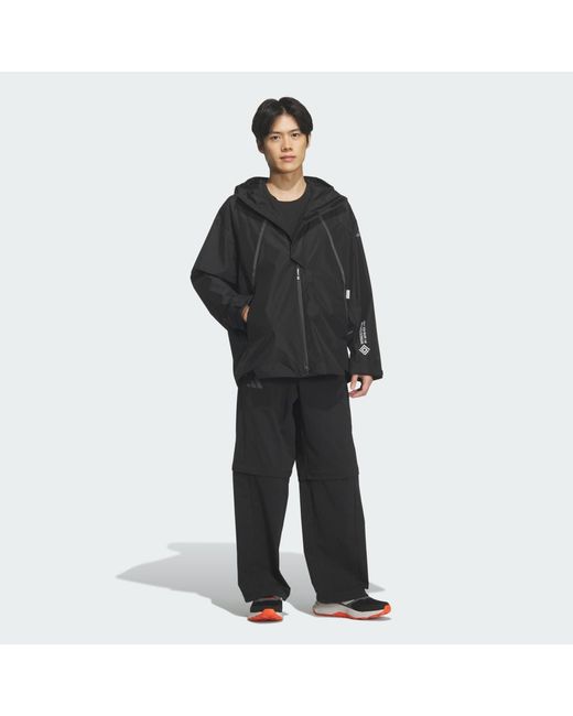 Adidas Black Xploric Gore Tex Windstopper Jacket for men