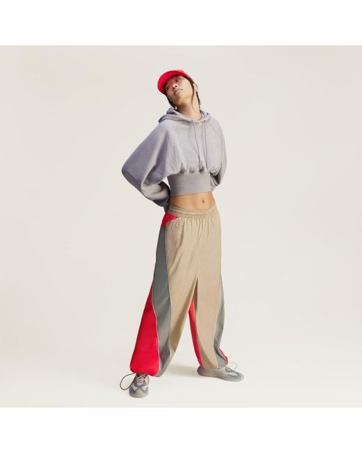 Adidas Gray By Stella Mccartney Cropped Hoodie