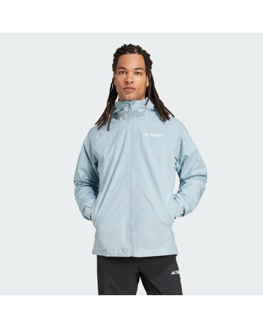Adidas Blue Terrex Multi 2L Rain.Rdy Jacket for men