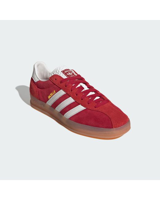 Adidas Red Gazelle Indoor Pro Shoes
