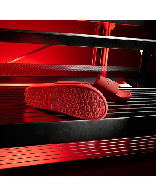 Adidas Red Adilette Comfort Audi Revolut F1 Team Slides