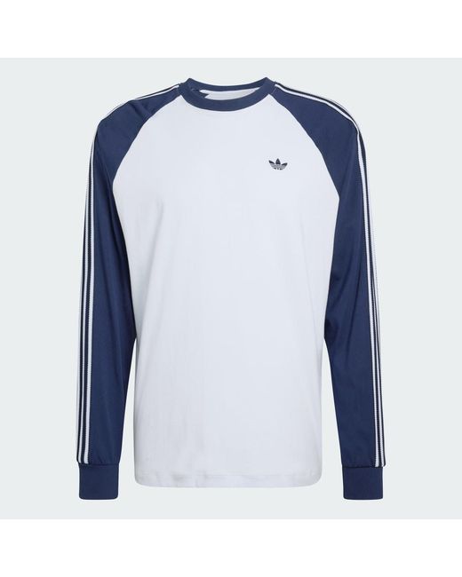 Adidas Blue Britcore Long Sleeve Cali T-Shirt for men