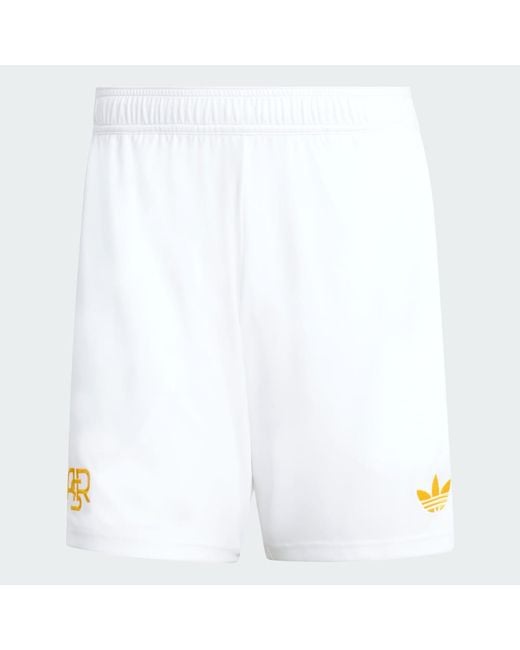 Adidas White As Roma 25/26 Third Shorts for men