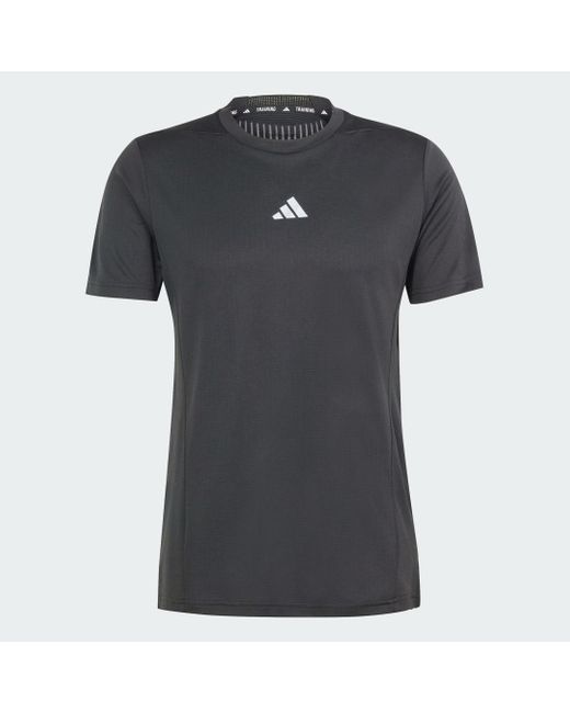 Adidas Black Designed For Training Hiit Workout Heat.rdy T-shirt for men