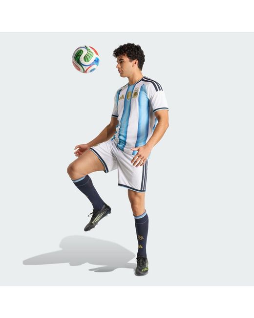 Adidas White Argentina 26 Home Shorts for men