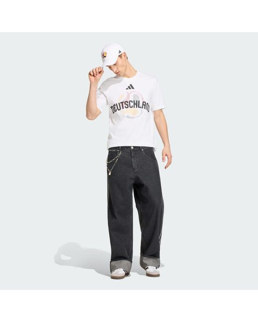 Adidas White Football Fifa World Cup 26 Germany T-Shirt Jz8917 for men
