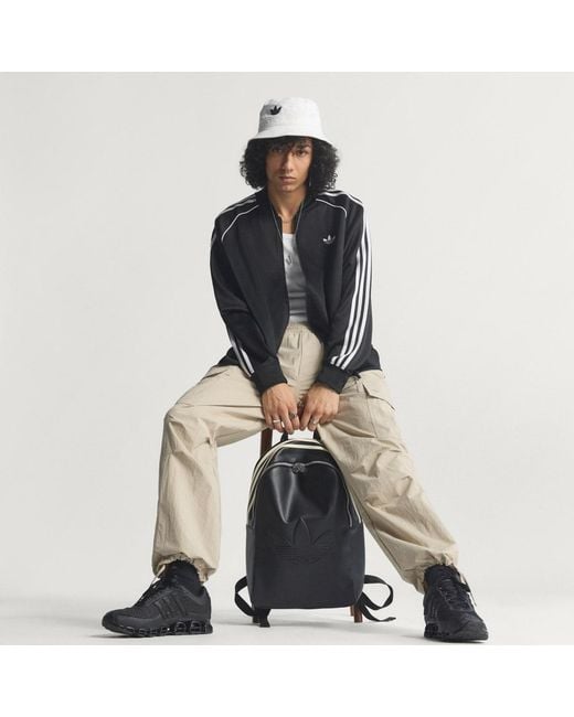 Adidas Black Sst Adicolor Classics Loose Track Top for men